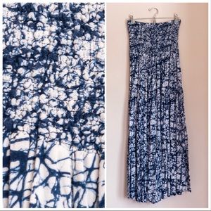 Michael Kors Tie Dye Strapless Maxi Dress
